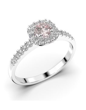 Festive Janette morganite halo diamond ring 566-040M-VK