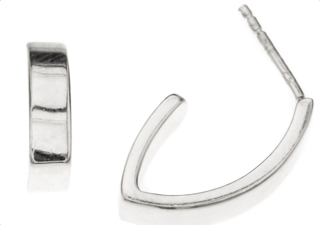 Silver Bar small leak hoops 20 mm 5669 - watchesonline.com