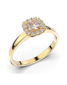 Festive Janette morganite halo diamond ring 567-030M-KK