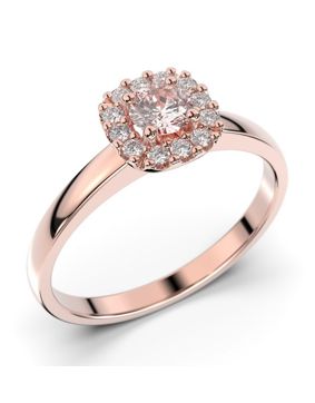 Festive Janette morganite halo diamond ring 567-030M-PK