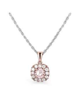 Festive Janette morganite diamond pendant 567-030MR-PK