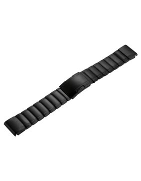 Tiera Garmin Fenix stainless steel band quick release black 22 mm