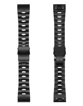 Tiera Garmin Fenix titanium band black quick release 26 mm