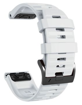 Tiera Garmin Fenix silicone band white quick release 22 mm