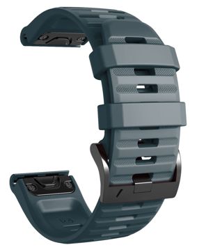 Tiera Garmin Fenix silicone band slate quick release 26 mm
