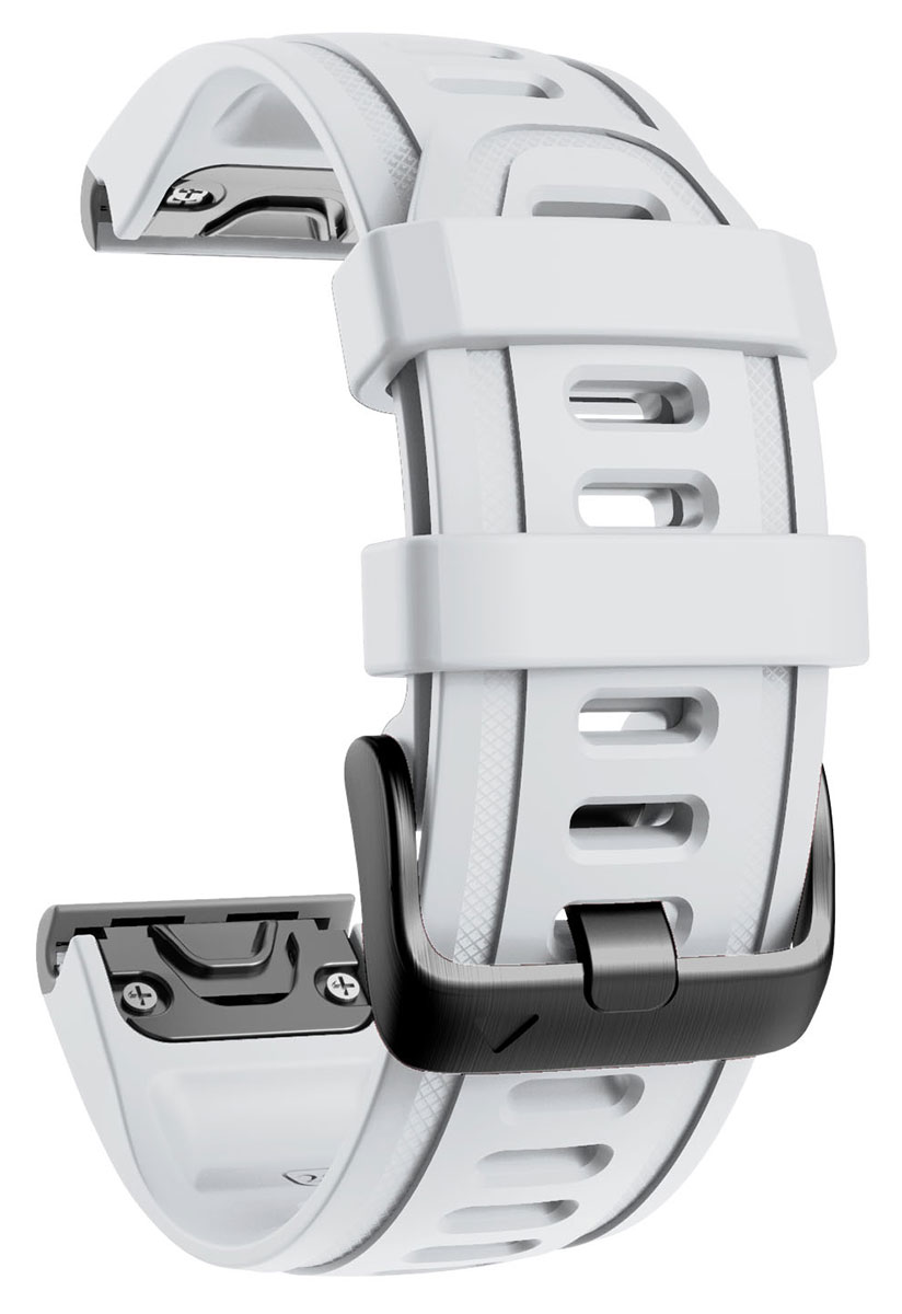 Tiera Garmin Fenix silicone band white quick release 20 mm