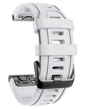 Tiera Garmin Fenix silicone band white quick release 20 mm