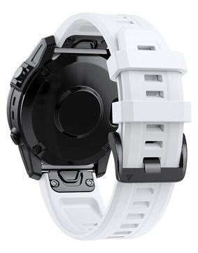 Tiera Garmin Fenix Classic silicone band white quick release 26 mm