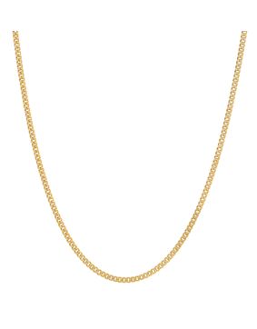 Lykken Basics gold plated curb chain 1.1 mm
