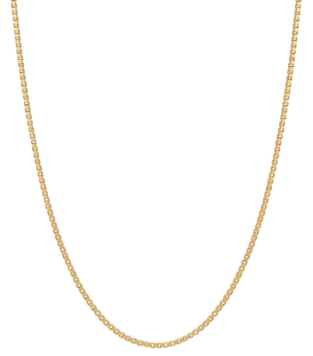 Lykka Basics gold plated box chain 1.1 mm 41