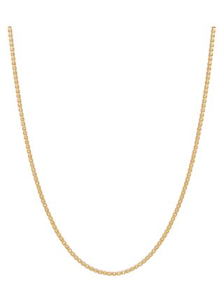 Lykka Basics gold plated box chain 1.1 mm