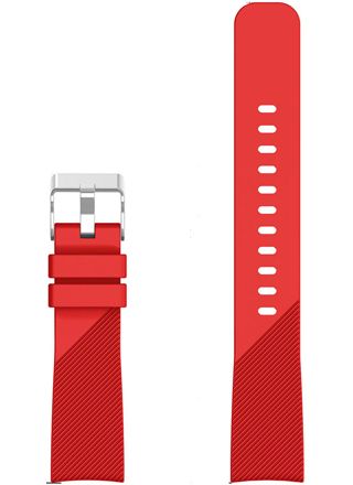 Tiera red silicone watch strap  20 mm quick-release