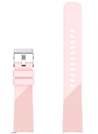 Tiera pink silicone watch strap  20 mm quick-release
