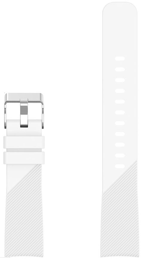 Tiera white silicone watch strap  20 mm quick-release