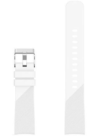 Tiera white silicone watch strap  20 mm quick-release