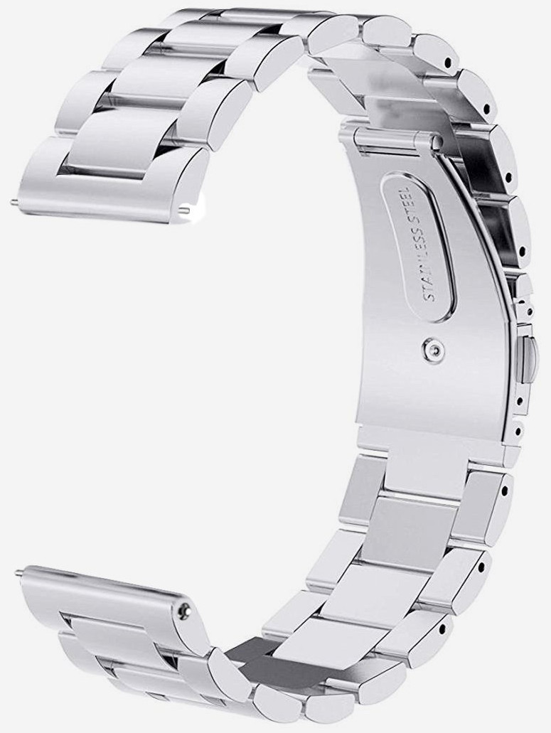 Tiera steel watch strap Tri-Fold Buckle and quick-release 18 mm