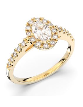 Festive Evelyn halo diamond ring 577-072-KK