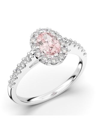 Festive Evelyn morganite halo diamond ring 577-072M-VK