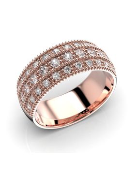 Festive Manuela morganite anniversary diamond ring 579-052M-PK