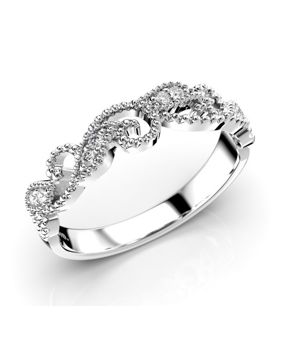 Festive Saga filigree diamond ring 585-010-VK