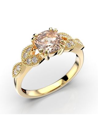 Festive Madison morganite diamond ring 586-092M-KK
