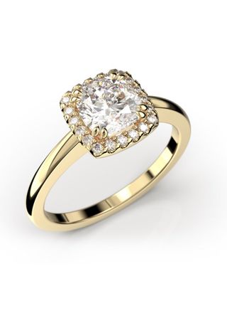 Festive Elsa halo diamond ring 587-090-KK