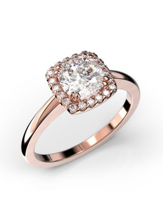 Festive Elsa halo diamond ring 587-090-PK