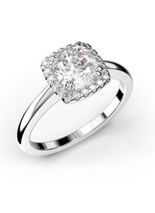 Festive Elsa halo diamond ring 587-090-VK