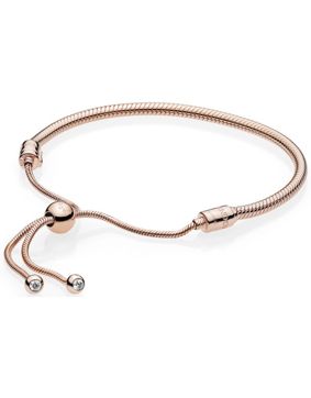 Pandora 14k Rose Gold-Plated 589652C01-2 Moments Sliding bracelet