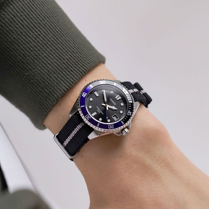 Blue Batman Nato Strap Blue Rubber Watch Strap For Rolex GMT