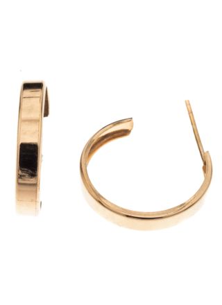 Silver Bar hoops 3-17 goldplated 5898