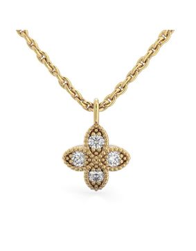 Festive Lotus diamond pendant 590-012R-KK