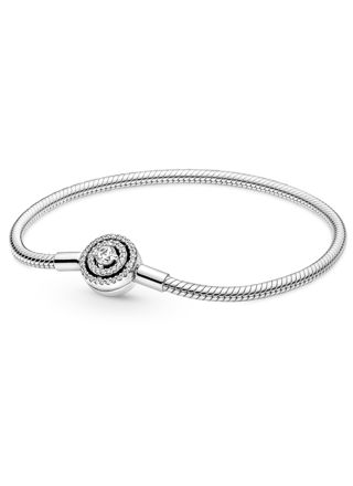 Pandora Moments Halo Snake Chain Bracelet 590038C01