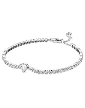 Pandora Sparkling Heart Tennis Bracelet 590041C01
