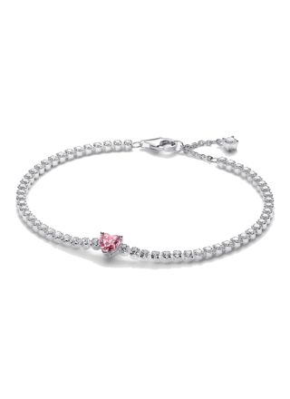 Pandora Timeless pink heart tennis bracelet 590041C03