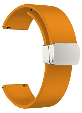 Tiera silicone band with magnetic clasp orange 20 mm 