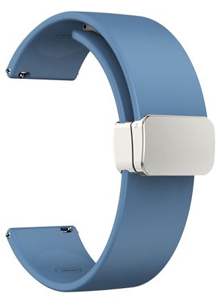 Tiera silicone band with magnetic clasp light blue 20 mm 