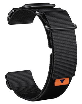 Tiera Garmin Fenix nylon band with quick release black 26 mm
