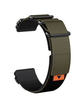 Tiera Garmin Fenix nylon band with quick release green 22 mm
