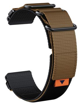 Tiera Garmin Fenix nylon band with quick release brown 26 mm