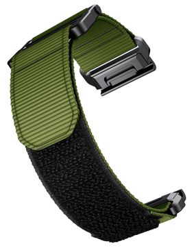 Tiera Garmin Fenix 22 mm green nylon band with quick release