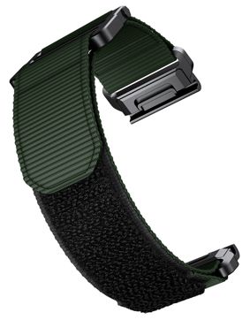 Tiera Garmin Fenix 26 mm green nylon band with quick release