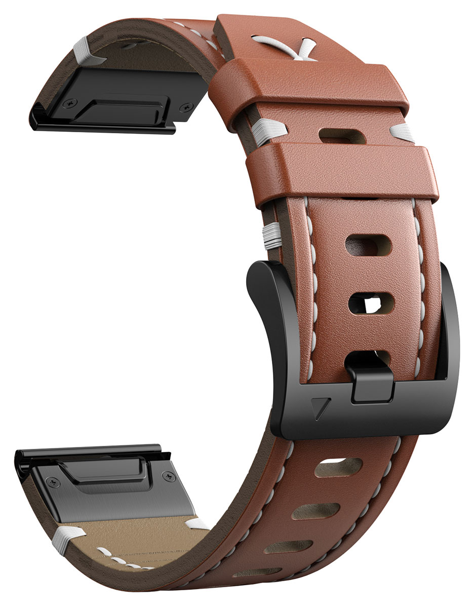 Brown Leather Garmin Fenix Quickfit Leather Band Fenix 5x Garmin