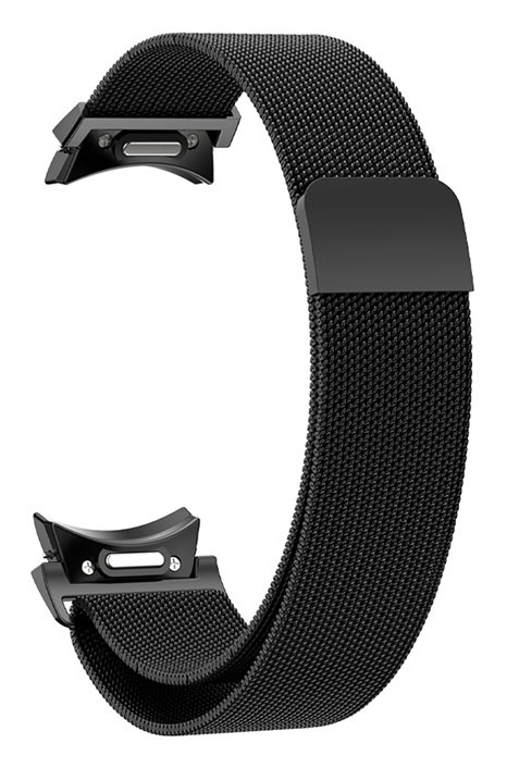 Tiera Samsung Galaxy Watch6 Milanese steel strap with quick release Black