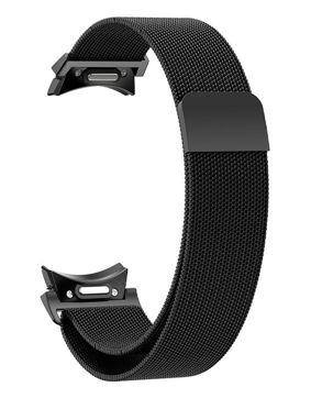 Tiera Samsung Galaxy Watch6 Milanese steel strap with quick release Black