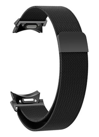Tiera Samsung Galaxy Watch6 Milanese steel strap with quick release Black