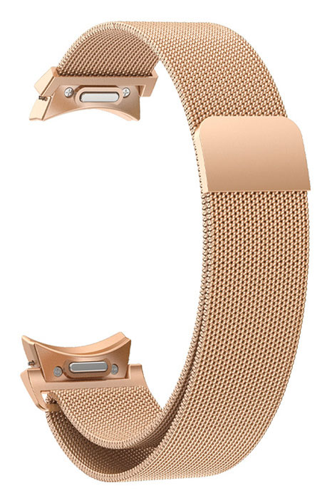 Tiera Samsung Galaxy Watch6 Milanese steel strap with quick release Rose Gold