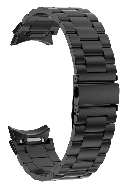 Tiera Samsung Galaxy Watch6 steel strap with quick release Black