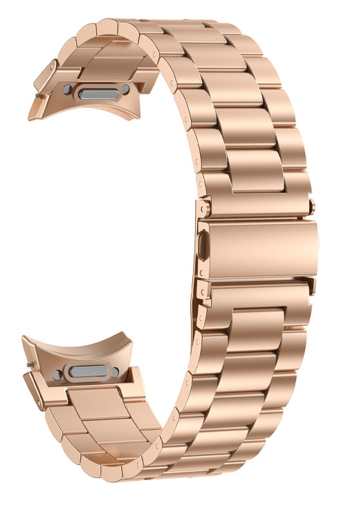 Tiera Samsung Galaxy Watch6 steel strap with quick release Rose Gold
