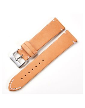 Tiera khaki leather strap with quick release
